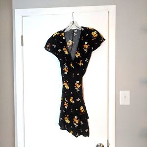 Floral wrap dress